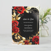 Save The Date Simple aquarelle Floral Wedding Enregistrer la dat (Debout devant)