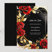 Save The Date Simple aquarelle Floral Wedding Enregistrer la dat (Devant / Derrière)