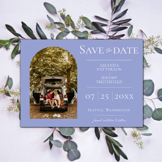 Save The Date Simple Arch Photo | Faire part de sauvegarde Periw
