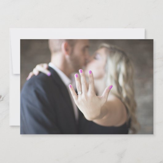 Save The Date Simple Beach Photo Destination Mariage (Dos)