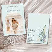 Save The Date Simple Beach Wedding Photo Enregistrer la date