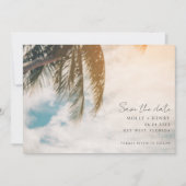 Save The Date Simple Beach Wedding Photo Enregistrer La Date (Devant)