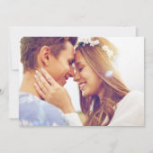 Save The Date Simple Beach Wedding Photo Enregistrer La Date (Dos)