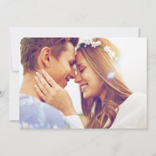 Save The Date Simple Beach Wedding Photo Enregistrer La Date (Dos)