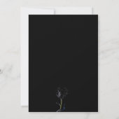 Save The Date Simple Black Roses gothique faire part de date de (Dos)