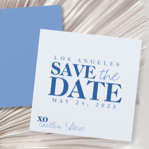 Save The Date Simple bleu quelque chose de bleu