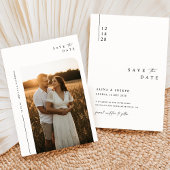 Save The Date Simple Boho Elegant Enregistrer la photo Date