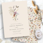 Save The Date Simple Boho Monogrammé