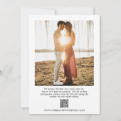 Save The Date Simple Bold Date Photo Mariage moderne (Dos)