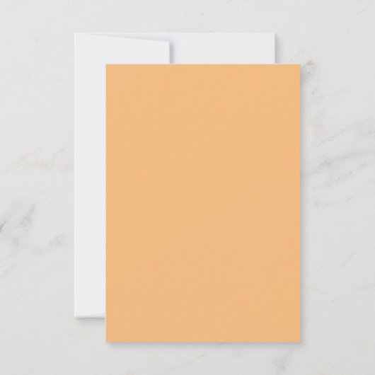 Save The Date Simple Burnt Orange moderne Enregistrer la date (Dos)