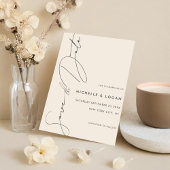 Save The Date Simple Champagne Moderne Script manuscrit