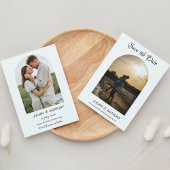 Save The Date Simple Chic 2 Photo Mariage 