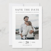 Save The Date Simple Chic Mariage Multi Photo Moderne (Devant)