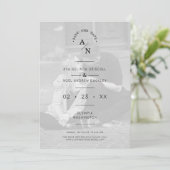 Save The Date Simple Chic Moderne Calligraphie 2 Photos Couple (Debout devant)