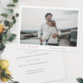 Save The Date Simple Chic Rose Gold Wedding Enregistrer la date