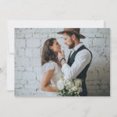 Save The Date Simple Chic Rustic Floral Mariage (Dos)