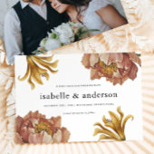 Save The Date Simple Chic Rustic Floral Mariage