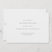 Save The Date Simple Chic Script Moderne Photo Mariage (Dos)