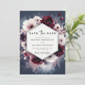 Save The Date Simple classique Mariage de Bourgogne (Debout devant)