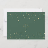 Save The Date Simple classique Mariage de Noël plat (Dos)