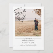 Save The Date Simple Cute Elegant Enregistrer la photo Date (Devant)