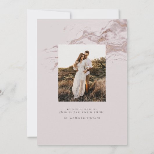 Save The Date Simple Design Calligraphie Photo Enregistrer La Da (Dos)