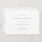 Save The Date Simple Design Design Moderne Mariage Photo Enregis (Dos)