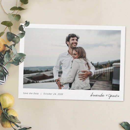 Save The Date Simple Design Design Moderne Mariage Photo Enregis