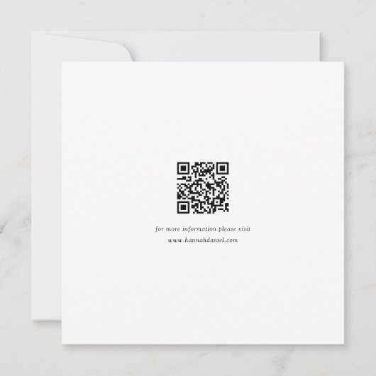 Save The Date Simple Design Gold Enregistrer la date avec le cod (Dos)