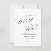 Save The Date Simple drôle changement de date de mariage   (Devant)