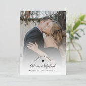 Save The Date Simple élégant code QR moderne photo mariage (Debout devant)