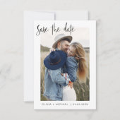 Save The Date Simple Elegant Enregistrer la date Photo Minimalis (Devant)