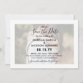 Save The Date Simple Élégant manuscrit Script 2 Mariage photo (Dos)