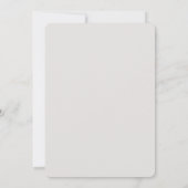 Save The Date Simple Élégant Mariage Gris (Dos)
