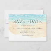 Save The Date Simple Élégant Mariage Moderne De Plage Économisez (Devant)