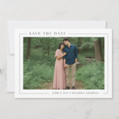 Save The Date Simple Élégant Mariage Photo (Devant)