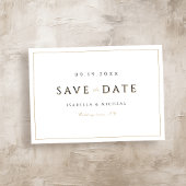 Save The Date Simple Élégant Moderne Classe Luxe Enregistrer La