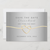 Save The Date Simple Élégant Moderne Écriture Mariage (Devant)