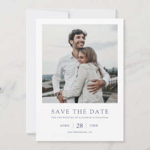 Save The Date Simple Élégant Moderne Mariage Multi Photo 
