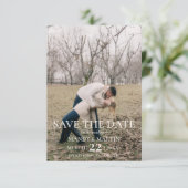 Save The Date Simple Élégant Moderne Photo Mariage (Debout devant)