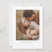 Save The Date Simple Elegant Moderne Quatre Photo (Dos)
