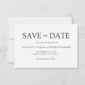 Save The Date Simple élégant moderne Script Wedding Enregistrer  (Devant)