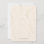 Save The Date Simple Elégant Moderne Tons Terre Mariage beige (Dos)