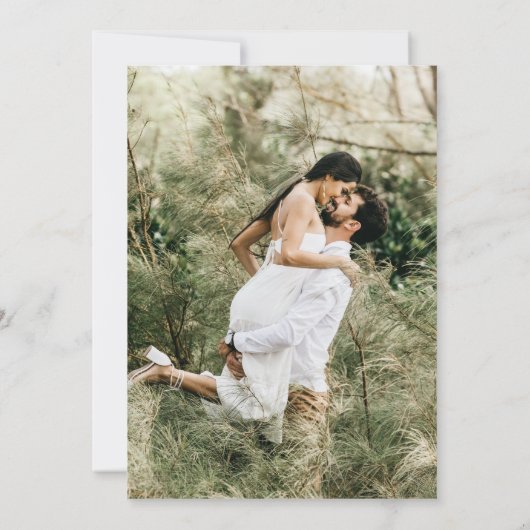 Save The Date Simple Elegant noir noir photo Script (Dos)