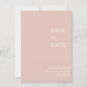 Save The Date simple élégant non photo enregistrer la date (Devant)