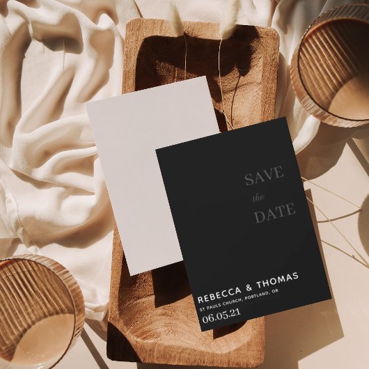 Save The Date simple élégant non photo enregistrer la date