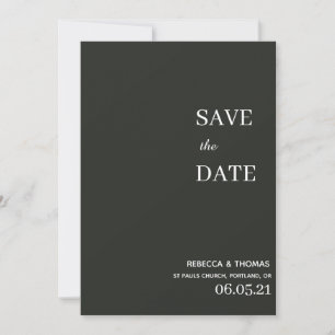 Save The Date simple élégant non photo enregistrer la date