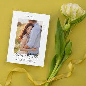 Save The Date Simple Elegant Photo QR Code Mariage