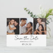 Save The Date Simple Élégant Script Photo LGBTQ (Debout devant)
