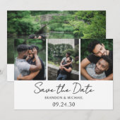 Save The Date Simple Élégant Script Photo LGBTQ (Devant / Derrière)